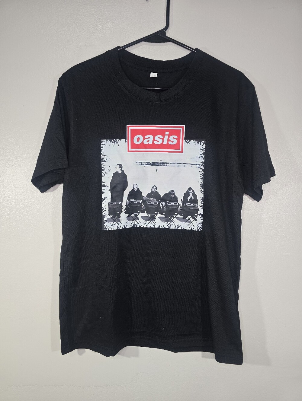 Vintage Inspired Oasis "Roll With It" Band Graphic T-Shirt - Black- NWOT MED